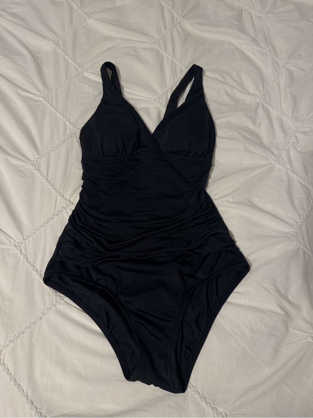 Jantzen Women's Black
Slimming Ruched Tummy
Control One Piece Swimsuit - Picture 2 of 8